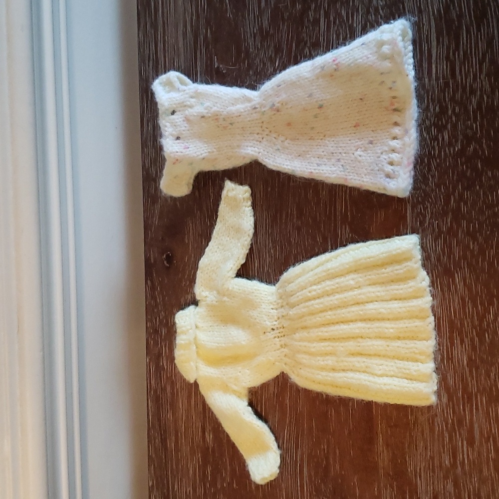 COPY - Vintage! 💖2XHost Pick💖Handmade Crochet! Barbie dresses. Lot of 2